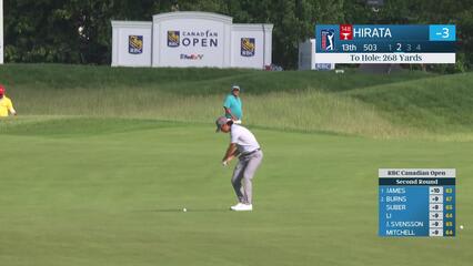 Kensei Hirata's 270-yard approach sets up birdie on No. 13 at RBC Canadian