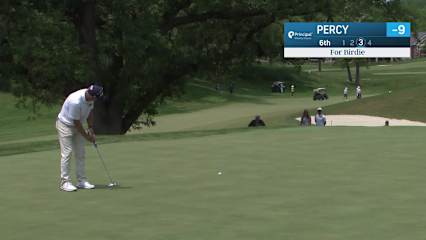 Cameron Percy makes birdie on No. 6 at Principal Charity Classic