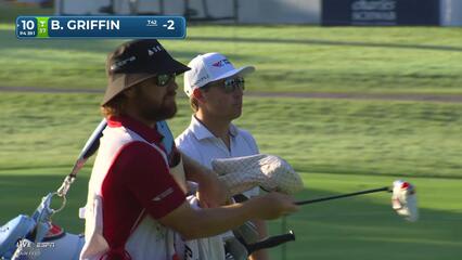 Ben Griffin gets up-and-down from 156 yards for birdie on No. 10 at Charles Schwab