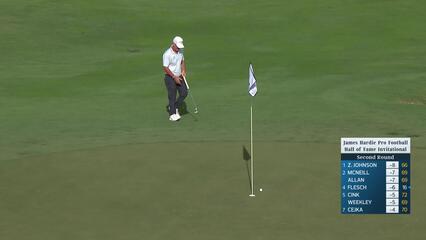 David Duval makes birdie on No. 16 at James Hardie Pro Football Hall of Fame Invitational