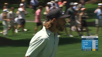 Tommy Fleetwood gets up-and-down from 169 yards for birdie on No. 2 at Truist Championship