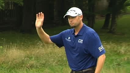 Troy Kelly gets one back on No.7  at Wyndham