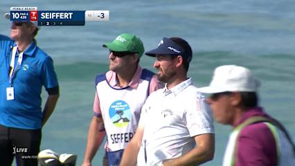 Chase Seiffert sticks approach to set up birdie at AT&T Pebble Beach