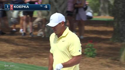 Brooks Koepka hits 91-yard approach to 3 feet, sets up birdie on No. 1 at THE PLAYERS
