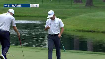 Patrick Flavin's pin-high second leads to birdie at John Deere
