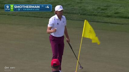 Austin Smotherman sinks 5-foot birdie putt on No. 9 at Cognizant Classic