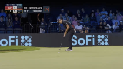 Collin Morikawa drains match-clinching putt at TGL