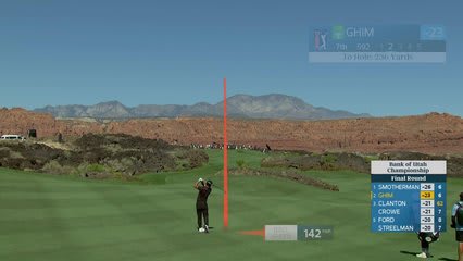 Doug Ghim sinks 2-foot putt for birdie on No. 7 at Bank of Utah