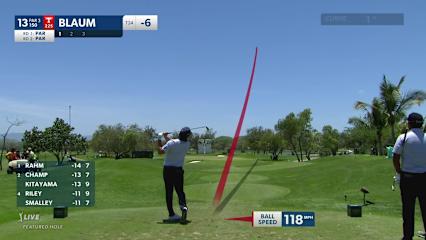 Ryan Blaum hits tee shot to 3 feet and birdies at Mexico Open