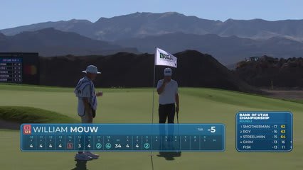 William Mouw sinks 25-foot birdie putt on No. 3 at Bank of Utah