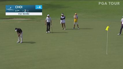 K.J. Choi sinks 27-footer for birdie at Sony Open