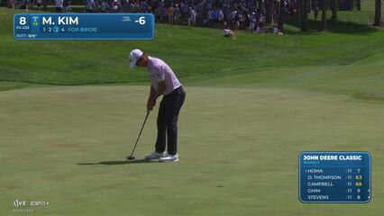 Michael Kim makes birdie on No. 8 at John Deere