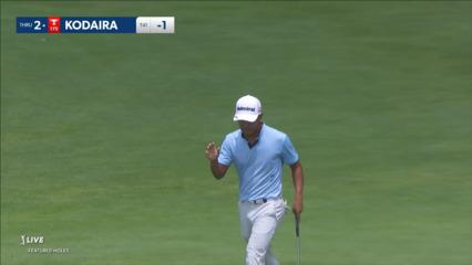 Satoshi Kodaira makes 18-footer from off the green for birdie at Rocket Mortgage