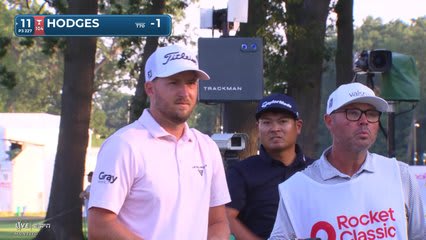 Lee Hodges hits tee shot to 2 feet, sets up birdie on No. 11 at Rocket Classic