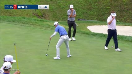 Russell Knox makes birdie on No. 16 at John Deere