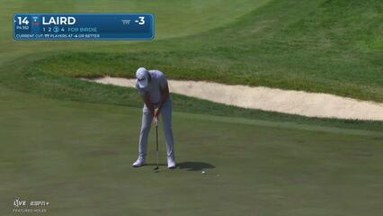 Martin Laird makes birdie on No. 14 at John Deere