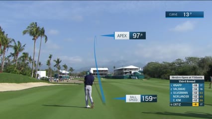 Alvaro Ortiz reaches green in two and birdies at Mexico Open