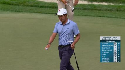 Takumi Kanaya sinks 12-foot birdie putt on No. 13 at Cognizant Classic