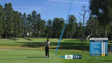 Tommy Fleetwood sinks 7-foot birdie putt on No. 1 at The Genesis