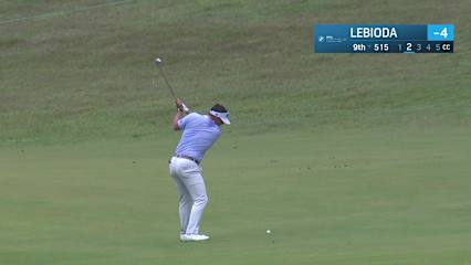 Hank Lebioda makes birdie on No. 9 at BMW Charity Pro-Am
