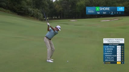 Davis Shore makes eagle putt on No. 1 at Compliance Solutions