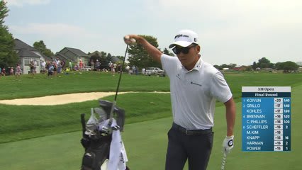 Michael Kim's 131-yard approach sets up birdie on No. 1 at 3M Open