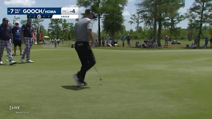 Talor Gooch hits fairway wood to 9 feet and makes eagle at Zurich Classic