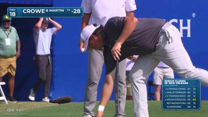 Crowe/Martin makes birdie on No. 18 at Zurich Classic