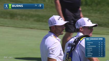 Sam Burns's 158-yard approach sets up birdie on No. 5 at RBC Canadian