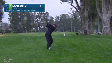 Rory McIlroy hits 225-yard approach to 53 feet, sets up birdie at The Genesis