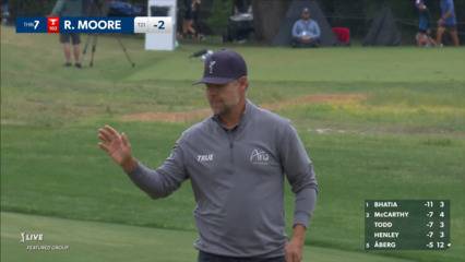 Ryan Moore makes 14-foot putt for birdie at Valero