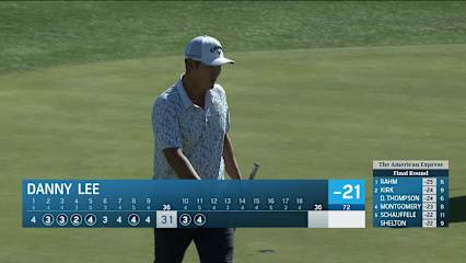 Danny Lee makes birdie on No. 11 at The American Express