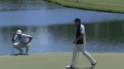 Jeffrey Kang holes long putt for eagle at Club Car Championship