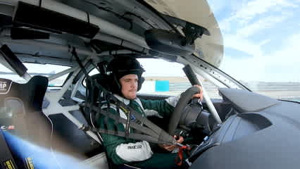 Rookie Sebastian Cappelen hits the racetrack