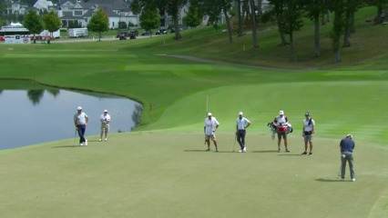 Mason Andersen pours in lengthy birdie putt at Simmons Bank Open