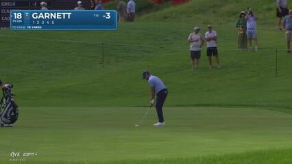 Brice Garnett makes birdie on No. 18 at 3M Open