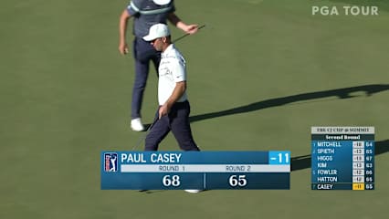 Paul Casey cards closing birdie at No. 18 at THE CJ CUP