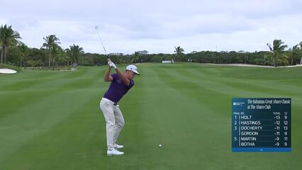 Justin Hastings makes birdie on No. 13 at Great Abaco Classic