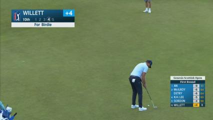 Danny Willett drains 23-foot birdie at Genesis Scottish Open