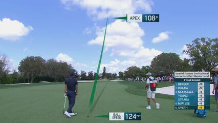 Jordan Spieth hits 181-yard approach to 8 feet, sets up birdie on No. 1 at Arnold Palmer