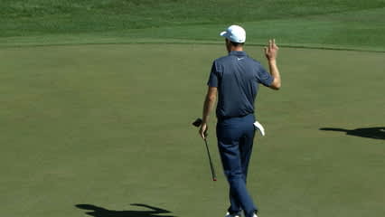 Ross Fisher reads greens perfectly for birdie putt at Valspar