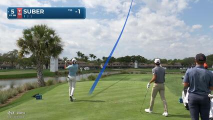 Jackson Suber hits 189-yard drive to 10 feet, makes birdie on No. 5