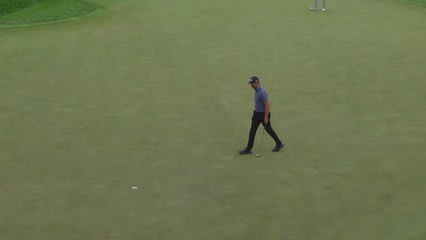 Erik van Rooyen sinks 14-foot putt for birdie on No. 13 at 3M Open