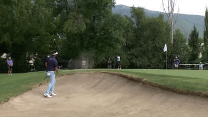 Brett Drewitt escapes bunker to yield birdie at Utah Championship