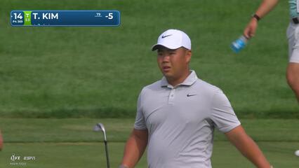 Tom Kim's 100-yard approach sets up birdie on No. 14 at John Deere