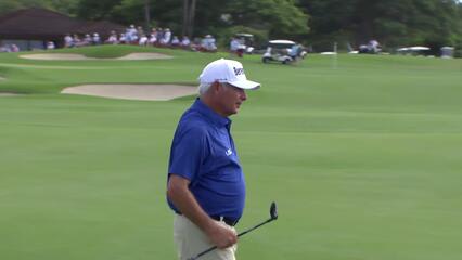 Fred Couples makes birdie on No. 14 at Mitsubishi Electric Championship at Hualalai