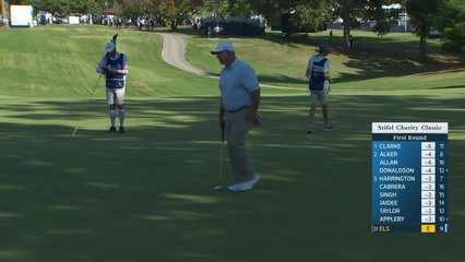 Ernie Els makes birdie on No. 10 at Stifel Charity Classic