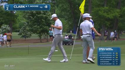 Clark/Moore makes birdie on No. 2 at Zurich Classic