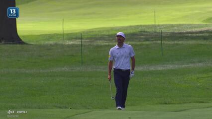 Chandler Phillips rolls in seventh birdie of the day at Rocket Classic