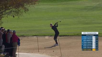 Nelly Korda hits ridiculous approach shot to set up eagle at PNC Championship